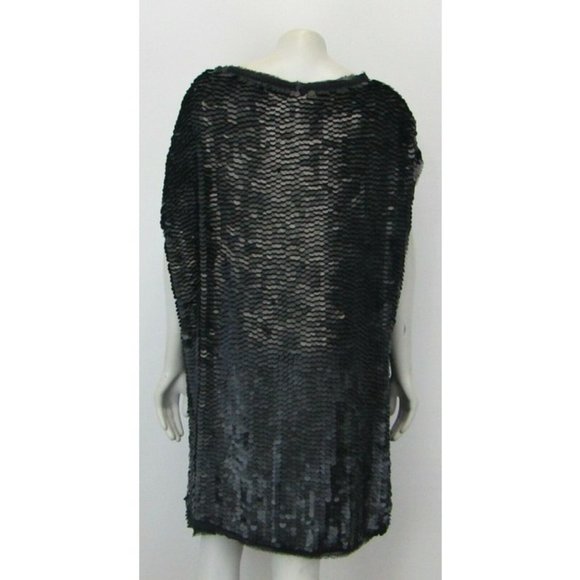 AllSaints black progression sequined Dress 10 M - Picture 5 of 8